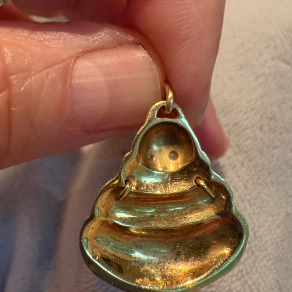 Gold Buddha Pendant with Diamond Accents - Picture 4 of 4